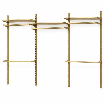 Mağaza Askılık Raf Sistemi 275×200 cm Gold