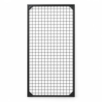 Duvara Monte Sık Telli Tel Raf 60×120 cm Siyah