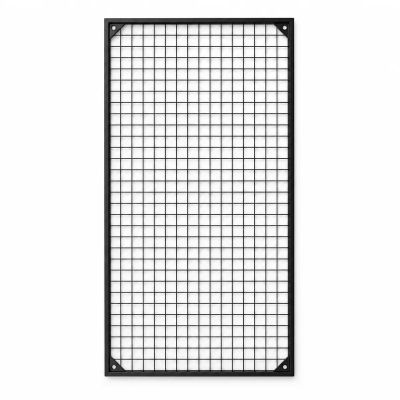 Duvara Monte Sık Telli Tel Raf 60×120 cm Siyah
