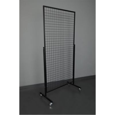 Tekerlekli Sık Telli Tel Raf 60×120 cm Gri