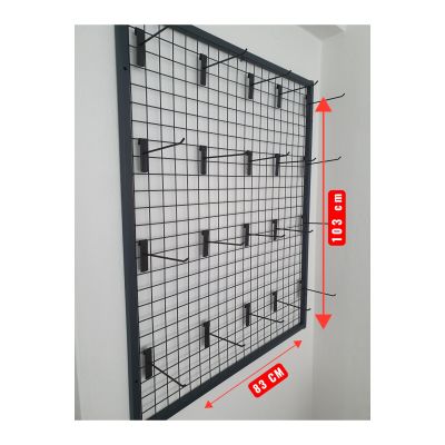 Duvara Monte Sık Telli Tel Raf 83×103 cm