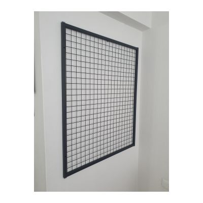 Duvara Monte Sık Telli Tel Raf 80×100 cm Siyah