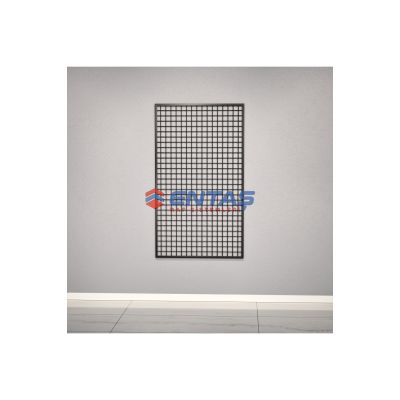 Duvara Monte Sık Telli Tel Raf 60×150 cm Siyah