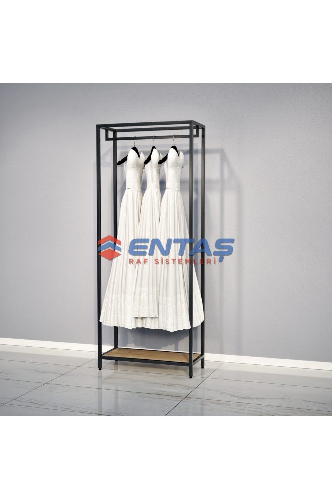 Mağaza Askılık Sistemi 40x120x220 cm Siyah
