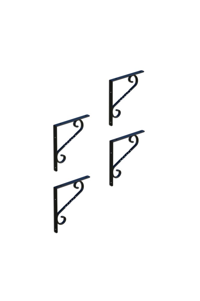 4’li Set Ferforje Raf Destek Kolu 21×27 cm