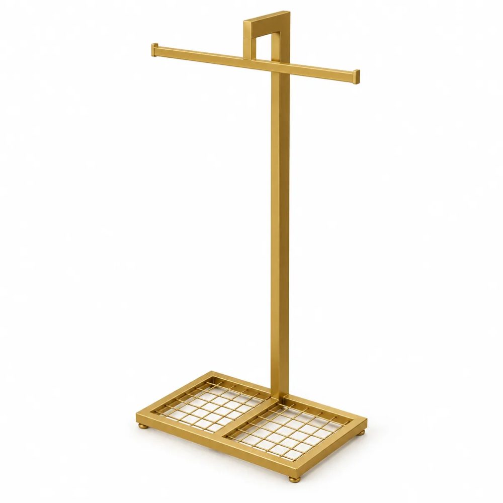 Gold Boyalı T Model Mağaza Orta Standı