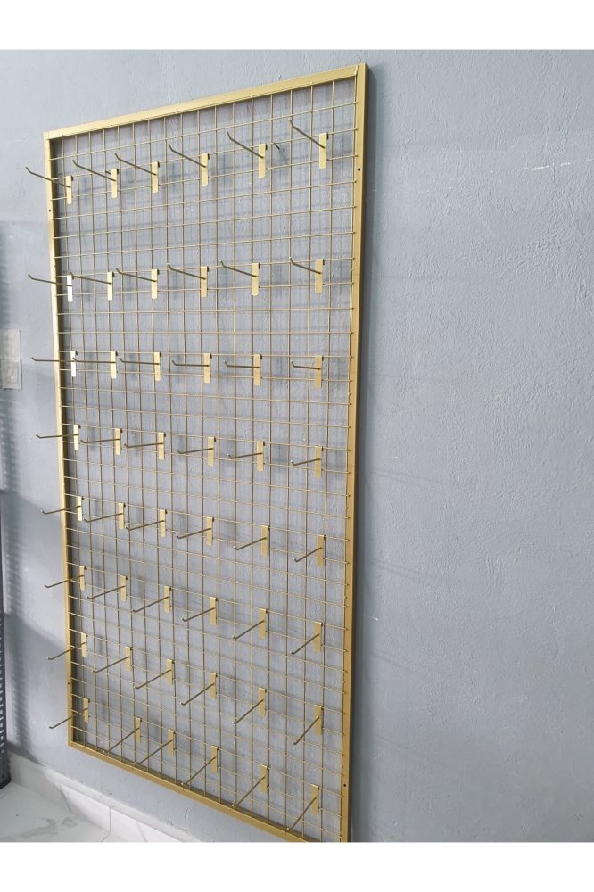 Sık Telli Tel Raf 103×200 cm Gold