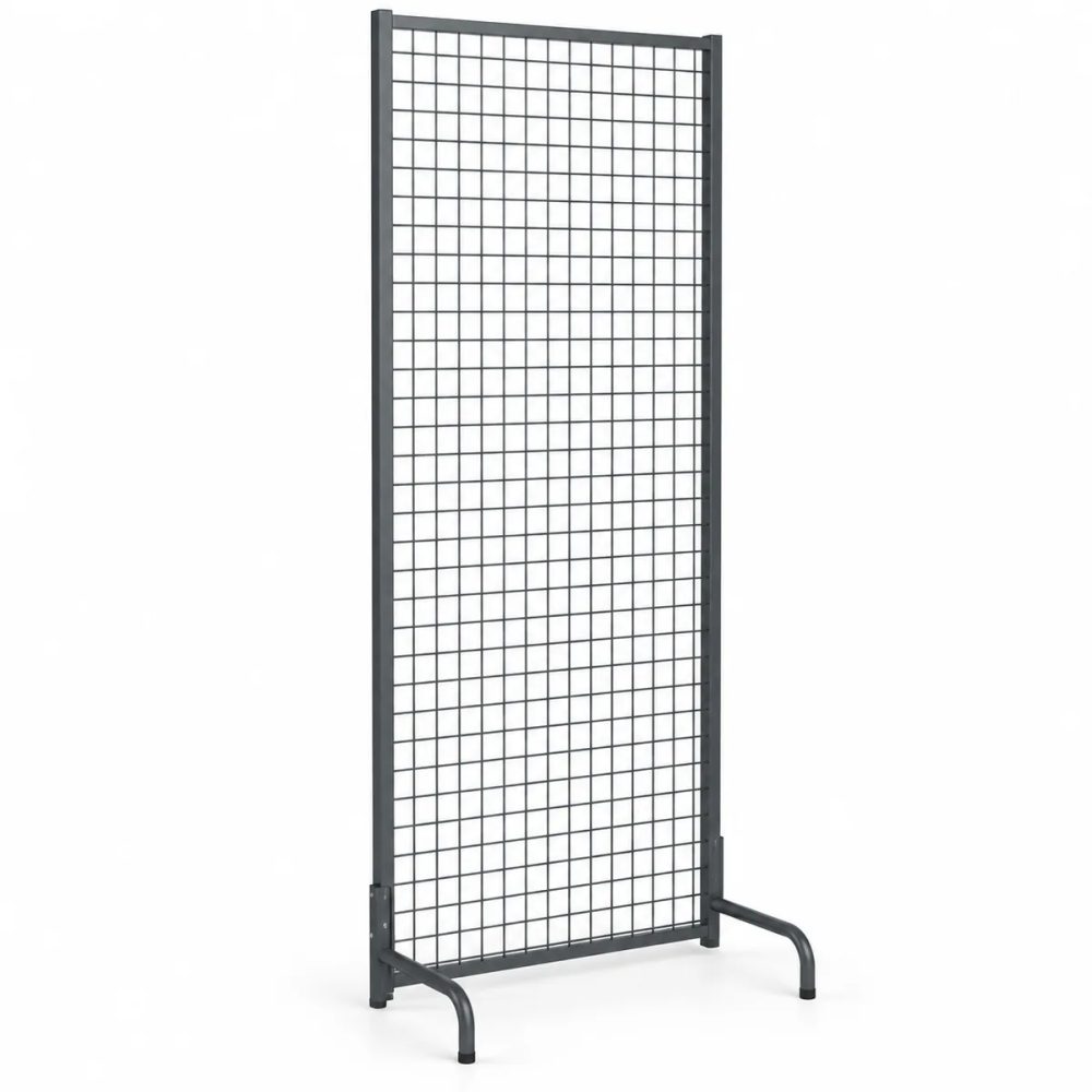 Profil Ayaklı Sık Telli Tel Raf 100×200 cm Antrasit