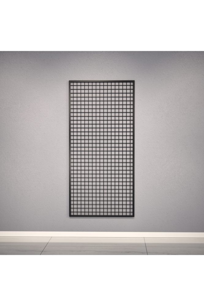 Duvara Monte Sık Telli Tel Raf 90×190 cm Siyah