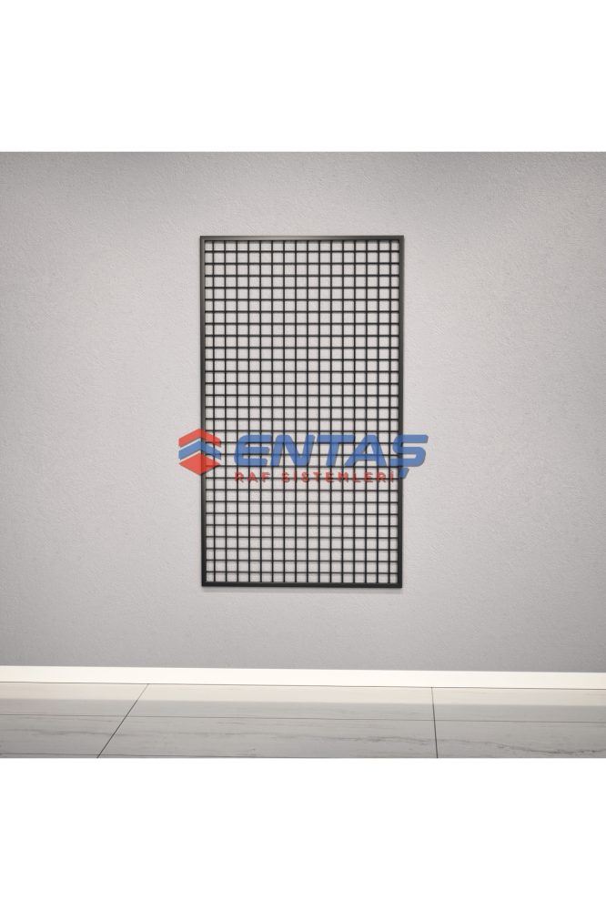 Duvara Monte Sık Telli Tel Raf 60×150 cm Siyah