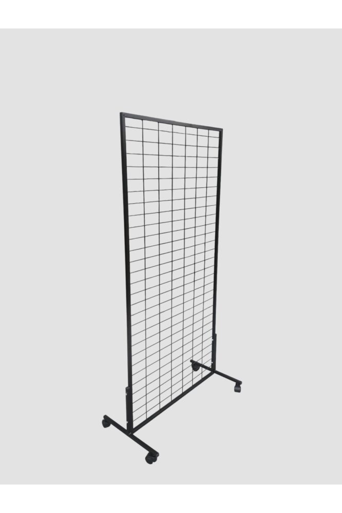 Tekerlekli Tel Pano Stand 90×190 cm
