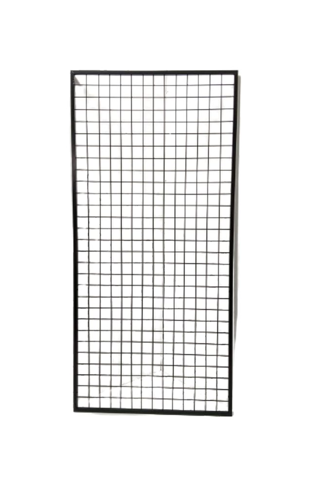Duvara Monte Sık Telli Tel Raf 90×190 cm Siyah