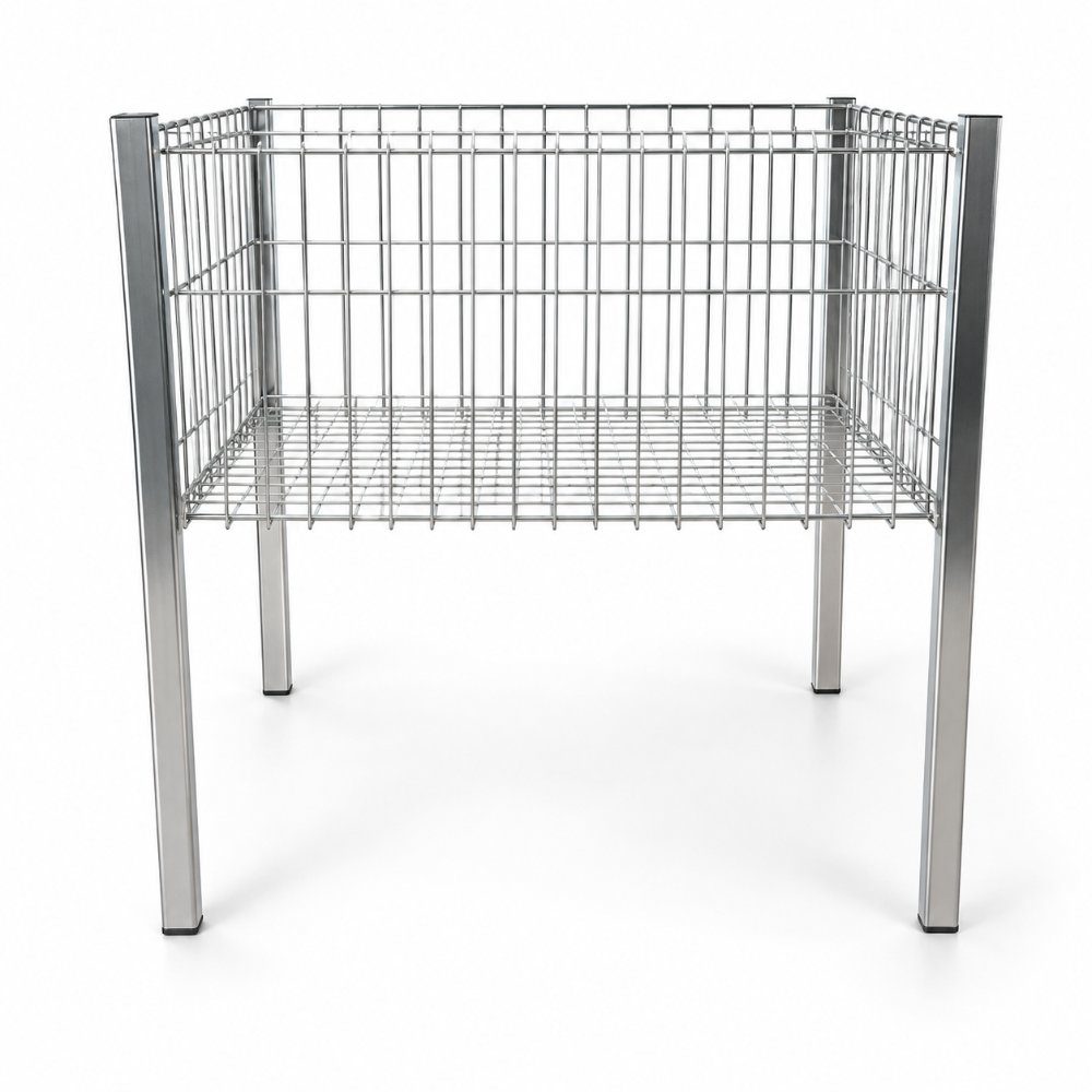 Profil Ayaklı Tel Sepet 60×80 cm